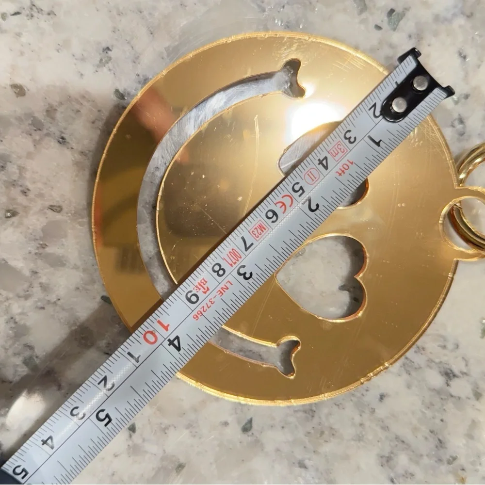 Love smiley face Gold Charm - Picture 3 of 4